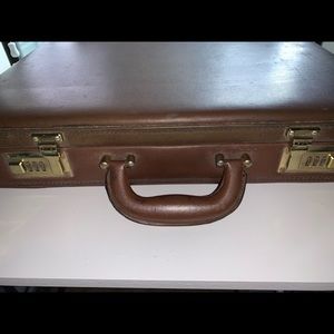 Vintage leather briefcase